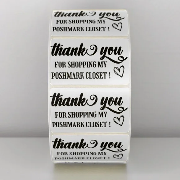 Thank You for Shopping My Poshmark Closet Stickers | THANK YOU STICKERS - Picture 10 of 11